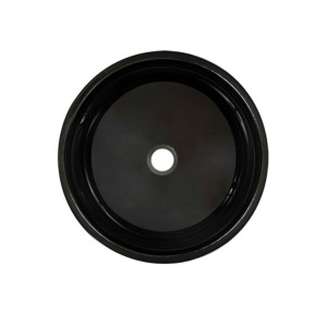 Cuba Sobrepor de Vidro Preta 40cm