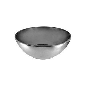 Cuba Sobrepor de Cerâmica Prata 41cm