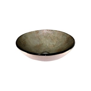 Cuba Sobrepor de Vidro Prata Envelhecida 42cm