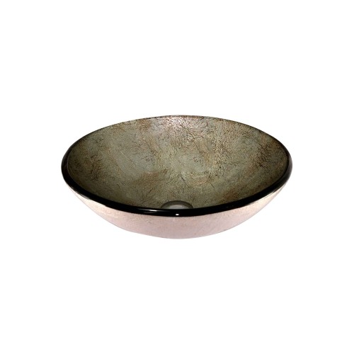 Cuba Sobrepor de Vidro Prata Envelhecida 42cm