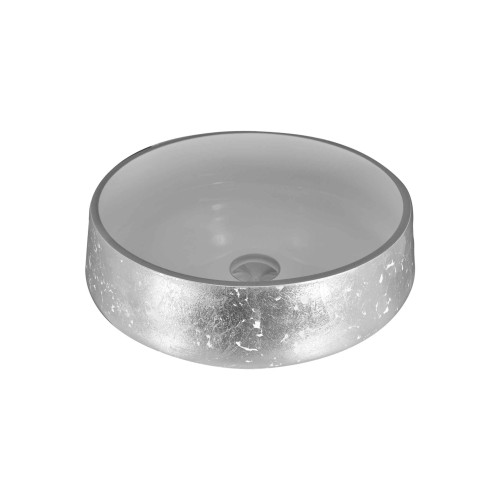 Cuba Sobrepor de Vidro Branca 38cm