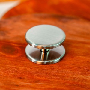 Puxador Ponto Redondo Aço Escovado Altero Casa 30mm M649