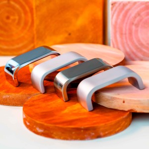 Puxador Alça Cromo Acetinado para Móveis Altero Casa 64mm M545-64