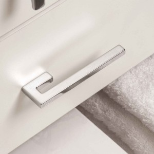 Puxador Alça Cromado Minimalista Linha Quadra | M889-100 Altero Casa