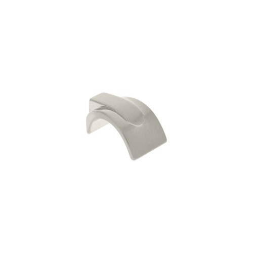 Puxador Ponto Curvado Aço Escovado 33mm