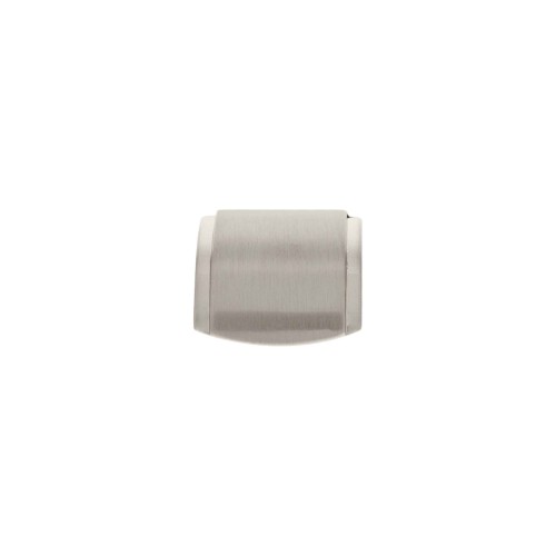 Puxador Ponto Curvado Aço Escovado 25mm