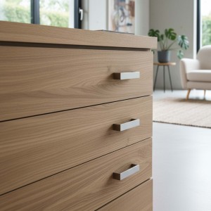 Puxador Alça para Móveis Cromado Linha Ellipse Altero Casa 96mm