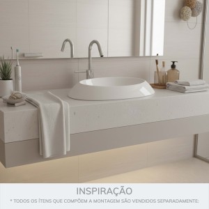 Cuba Sobrepor de Cerâmica Branca 61cm