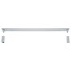 Puxador para Móveis Alça Retangular Prata Fosca 192mm
