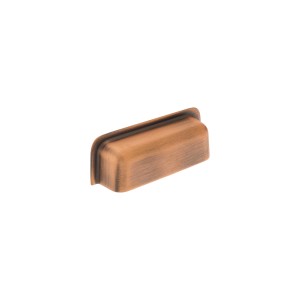 Puxador Concha Cobre Vintage Acetinado 64mm Altero M1029
