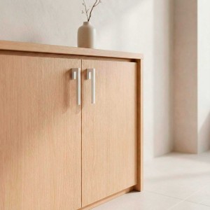 Puxador Alça para Móveis Branco Emborrachado Minimalista Linha Quadra Altero Casa