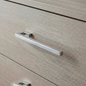 Puxador Alça para Móveis Aço Escovado Minimalista Linha Quadra | M889-100 Altero Casa