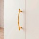 Puxador para Móveis Curvado Dourado 96mm Altero Casa M181
