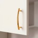 Puxador para Móveis Curvado Dourado 96mm Altero Casa M181