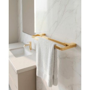 Porta Toalha Duplo Dourado PVD altero Casa B3215