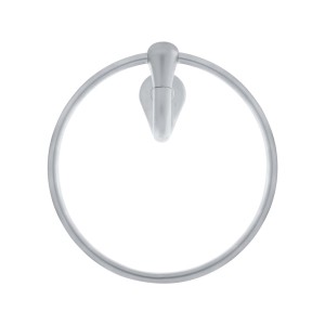 Porta Toalha Argola para Banheiro Cromo Acetinado Altero Casa B1204