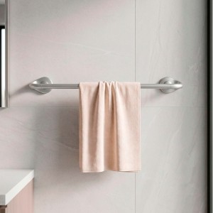 Porta Toalha para Banheiro Cromo Acetinado Altero Casa B1202