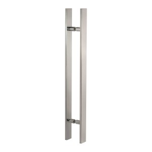 Puxador de Porta Duplo Alumínio Polido 560mm Altero Casa
