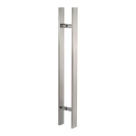 Puxador de Porta Duplo Alumínio Polido 560mm Altero Casa