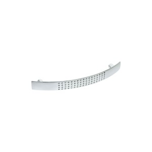 Puxador Alça para Móveis Cromado com Cristais 128mm Altero Casa M919