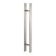Puxado Porta para Madeira Duplo Alumínio Polido 560mm Altero Casa PP1028