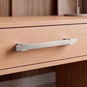 Puxador Alça para Móveis Aço Escovado 128mm Altero Casa M648