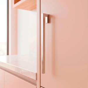 Puxador Alça para Móveis Aço Escovado Minimalista Linha Quadra M889-180
