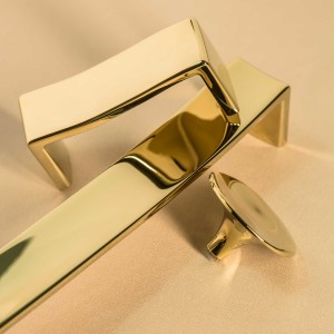 Puxador para Móveis Alça Dourado PVD 192mm M1193