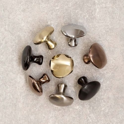 Puxador Ponto Orgânico Dourado Matte PVD Altero Casa M1226