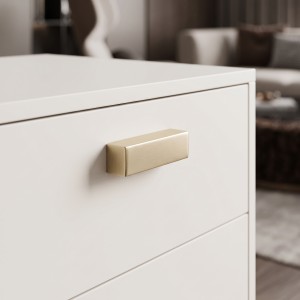 Puxador para Móveis Alça Retangular Dourado Matte 64mm Altero Casa M882