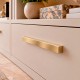 Puxador Alça Retangular Dourado Matte Altero Casa 224mm M882-224