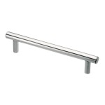 Puxador Alça para Móveis Prata Fosca 128mm