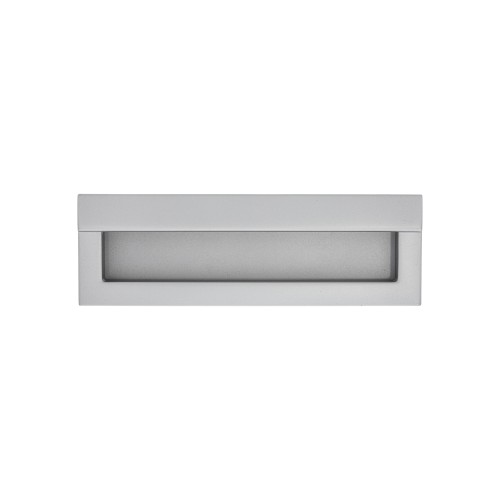 Puxador de Embutir Retangular Prata Fosca 128mm
