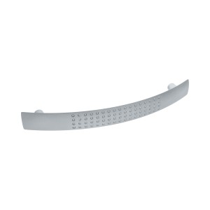 Puxador Alça para Móveis com Textura Cromo Acetinado 128mm