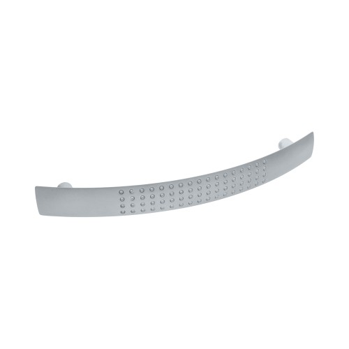 Puxador Alça para Móveis com Textura Cromo Acetinado 128mm