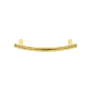 Puxador de Móvel Curvado Dourado 96mm