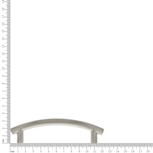 Puxador para Móveis Curvado Aço Escovado 96mm