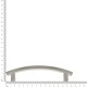 Puxador Alça para Móveis Aço Escovado 128mm