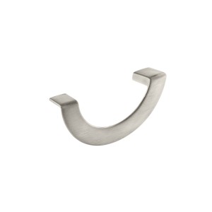 Puxador Meia Lua Aço Escovado 80mm