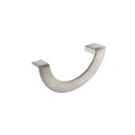 Puxador Meia Lua Aço Escovado 80mm