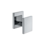 Puxador Ponto Quadrado Cromo Acetinado 30mm