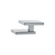 Puxador Ponto Quadrado Cromo Acetinado 30mm