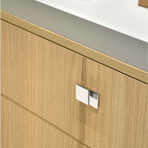 Puxador Ponto Quadrado Cromado 30mm