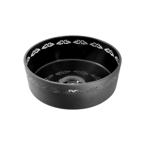 Cuba Sobrepor de Vidro Preta 38cm